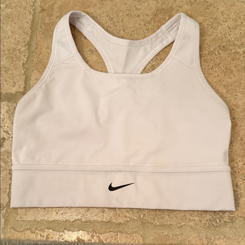 Nike Women's White Sports Bra Size Medium
